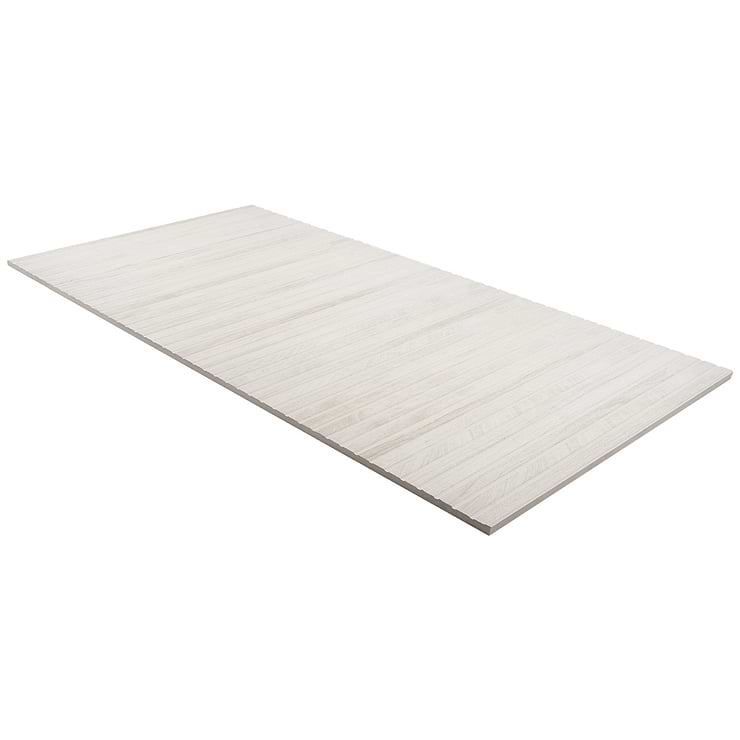 Kenridge Ribbon White 24x48 Wood Look Matte Porcelain Tile