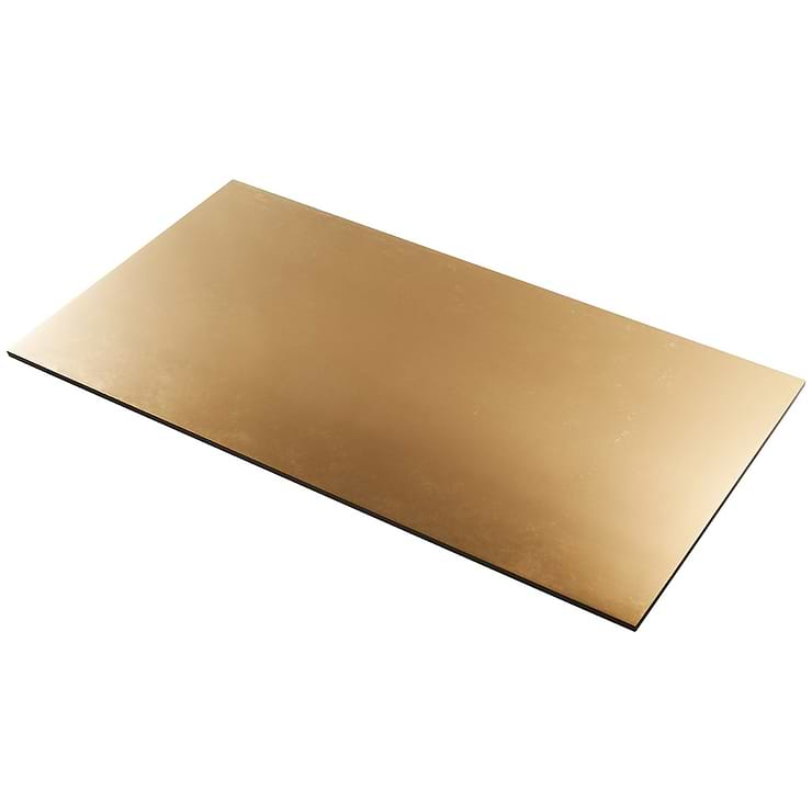 Amulet Mist Gold 18x36 Metal Laminated Porcelain Tile