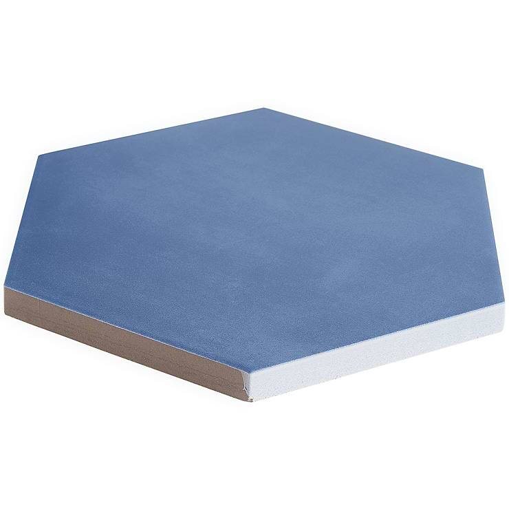 HexArt Azul 8" Porcelain Matte Tile 