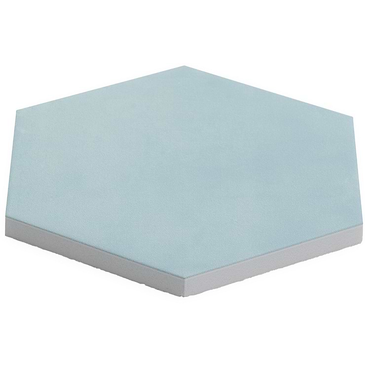 HexArt Turquoise 8" Hexagon Matte Porcelain Tile