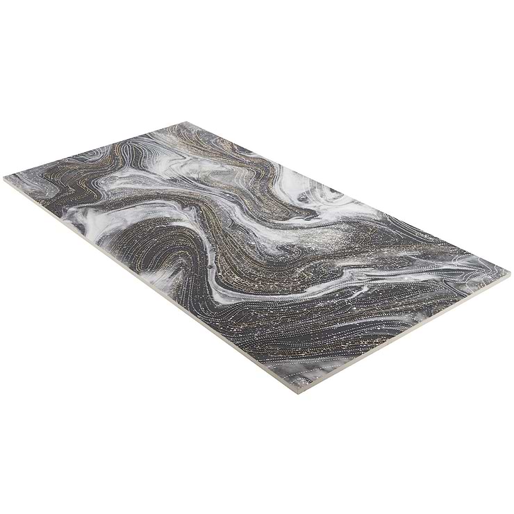 Australis By Paula Purroy White Deco 24x48 Artisan Decor Polished Porcelain Tile