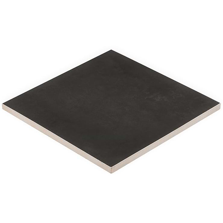 Art Geo by Elizabeth Sutton Cement Black 8x8 Matte Porcelain Tile