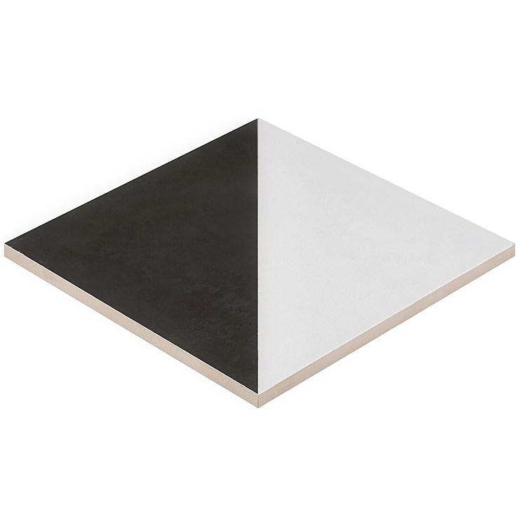 Art Geo by Elizabeth Sutton Cement Dos Charcoal Gray 8x8 Matte Porcelain Tile: Pattern 2