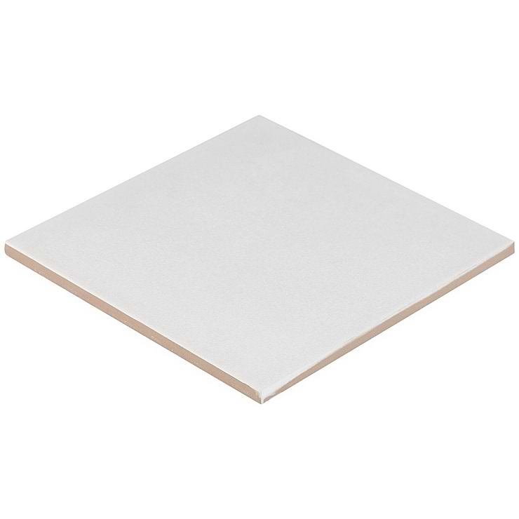Art Geo by Elizabeth Sutton Cement White 8x8 Matte Porcelain Tile