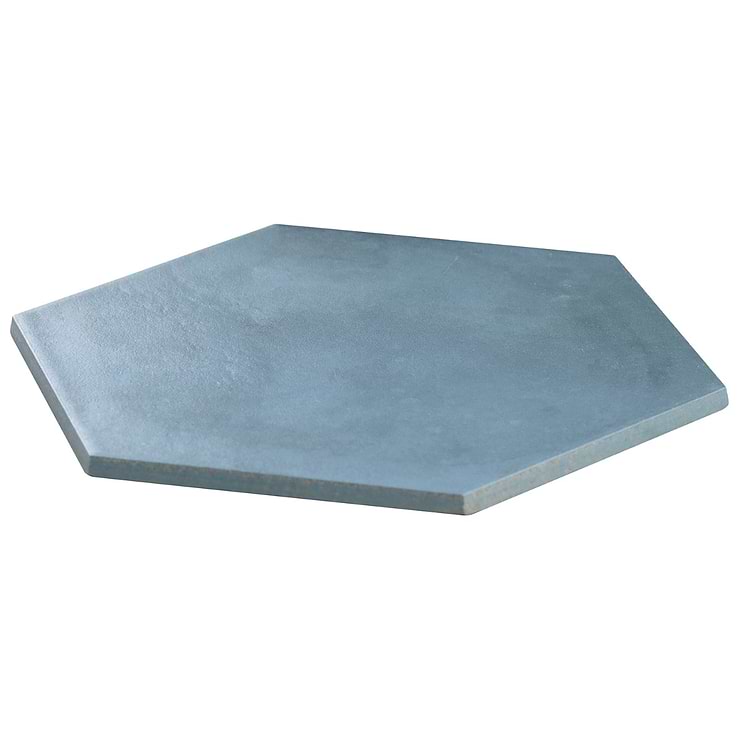 Ava Blue Ocean 8" Hexagon Matte Porcelain Tile