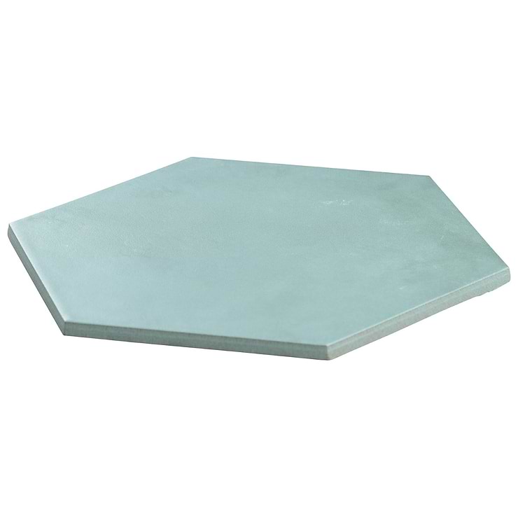 Ava Green Cielo 8" Hexagon Matte Porcelain Tile