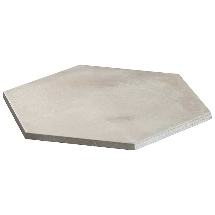 Ava Gray Sabbia 8" Hexagon Matte Porcelain Tile