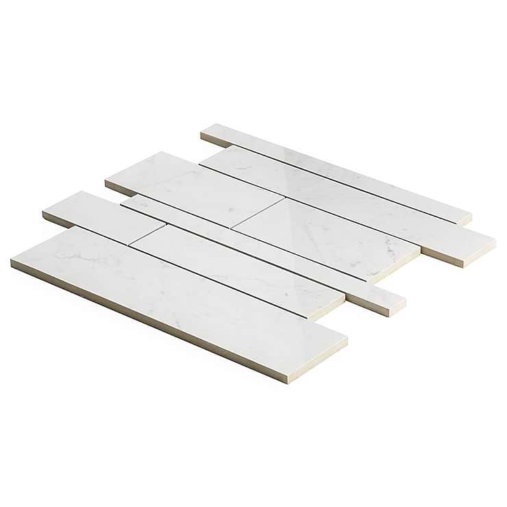 DreamStone Carrara Giola Railroad Polished Porcelain Mosaic