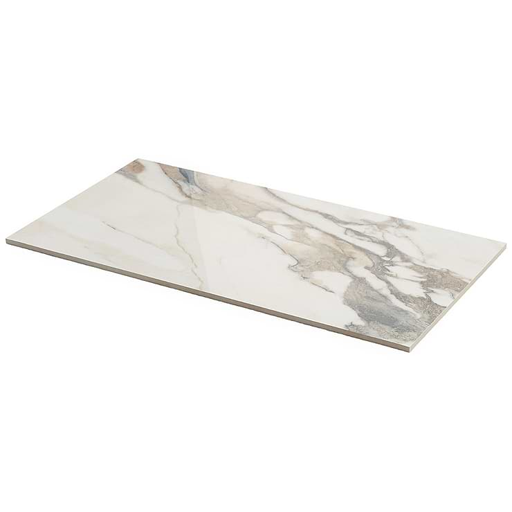 DreamStone Calacatta Rustico 12x24 Polished Porcelain Tile