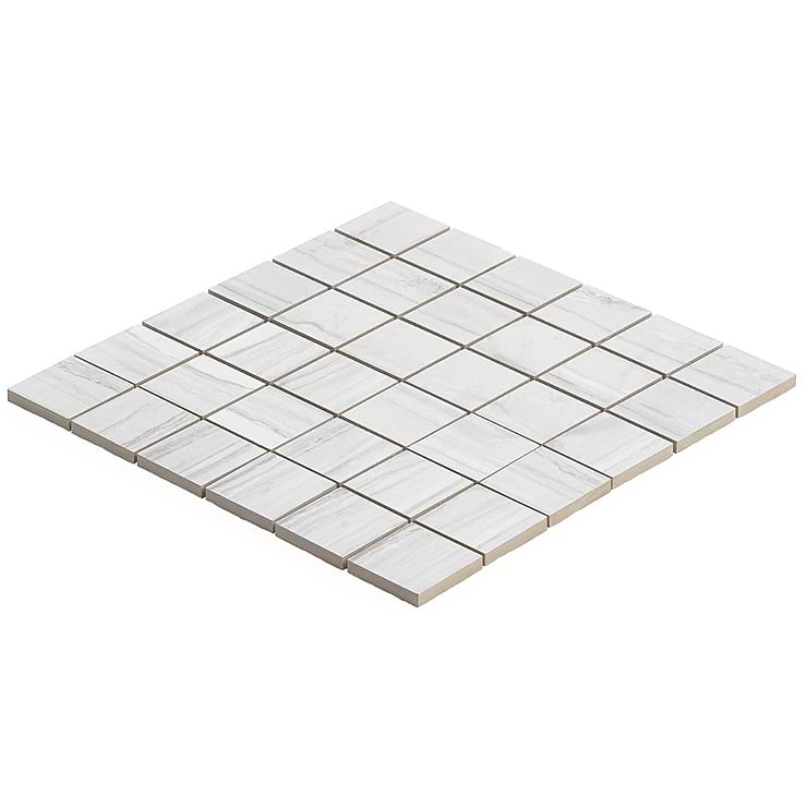 DreamStone Luminus White 2x2 Matte Porcelain Mosaic 