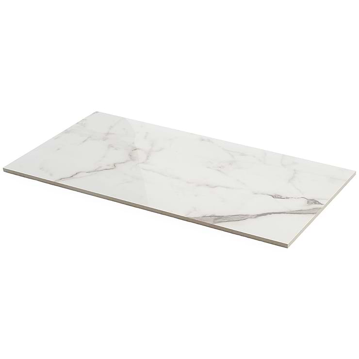 DreamStone Statuario Venato 12x24 Polished Porcelain Tile