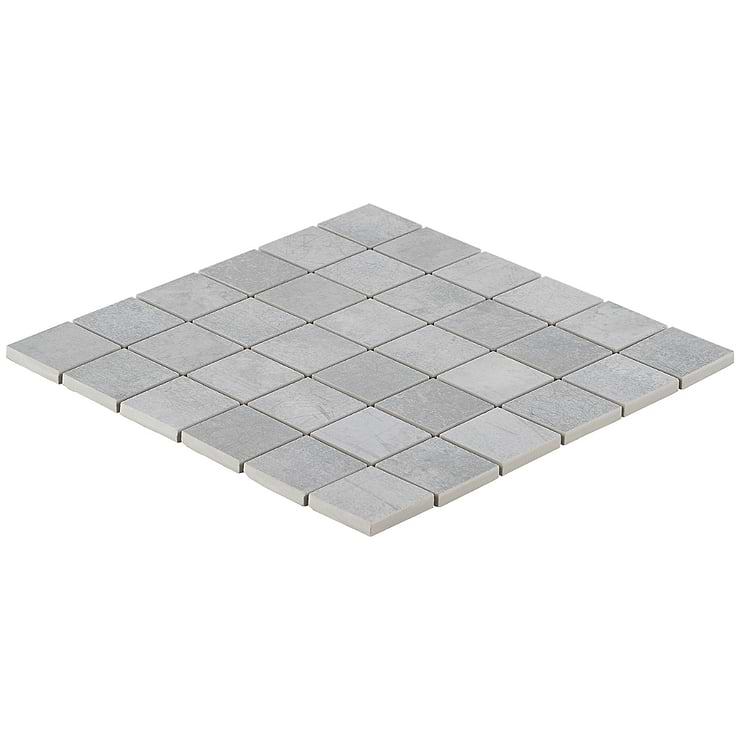 Bond Excalibur Medium Gray 2x2 Matte Porcelain Mosaic Tile