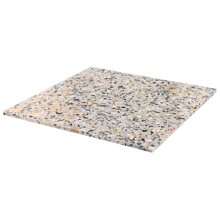 Terrazzo Italy Cava Terra Beige 24x24 Honed Marble Tile