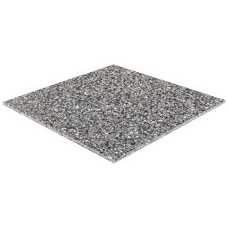 Terrazzo Italy Dolce Mora Gray 24x24 Honed Terrazzo Tile