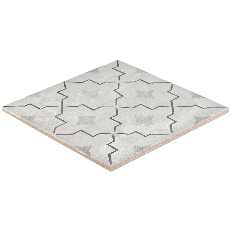 Alesso Deco Como Gray 8x8 Matte Porcelain Tile