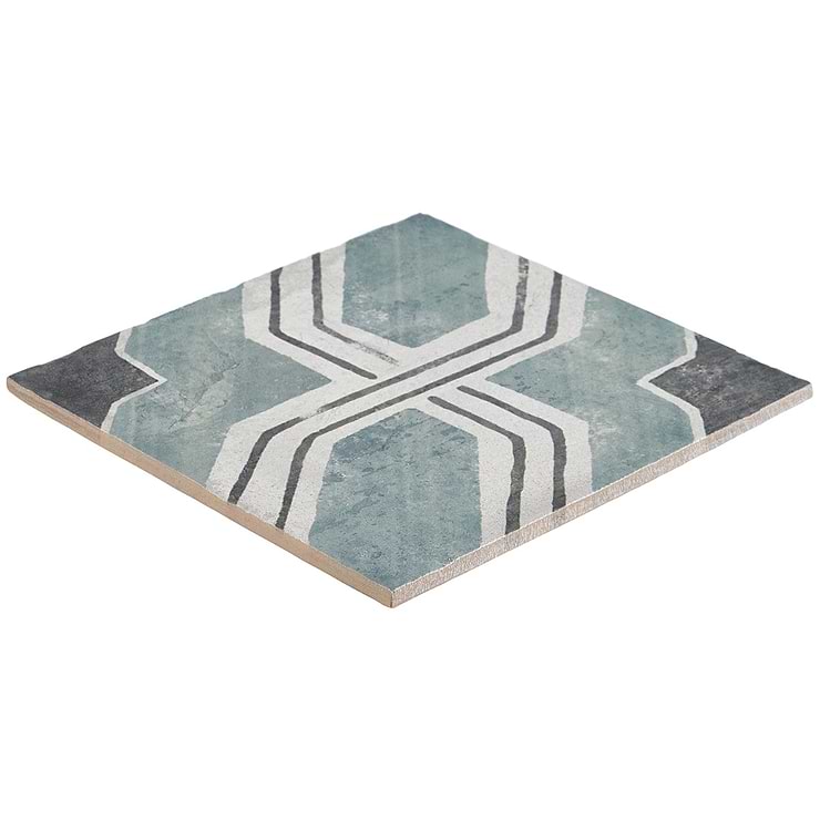 Alesso Deco Iberia Green 8x8 Matte Porcelain Tile