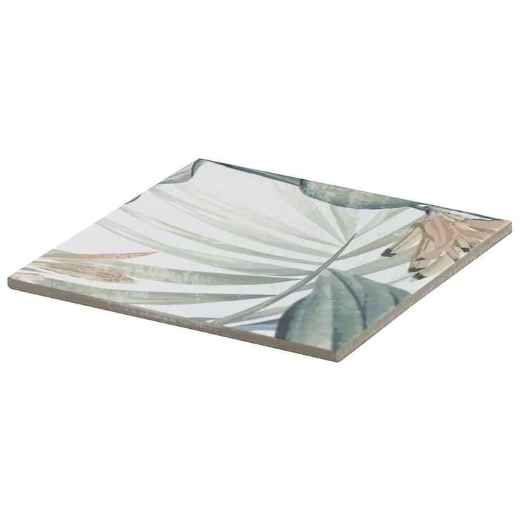 Angela Harris Wilder Spring Leaves Mural 8x8 Matte Porcelain Tile