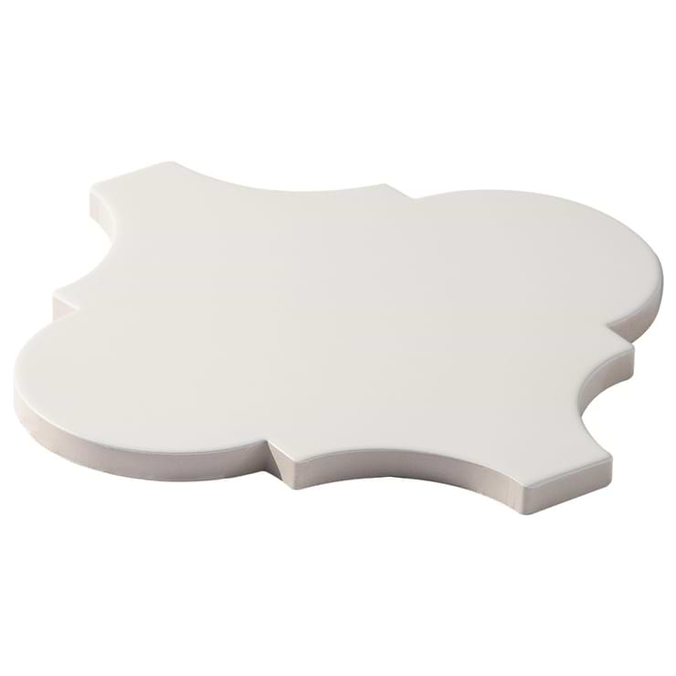 Zeal Arabesque White 8x8 Matte Porcelain Tile