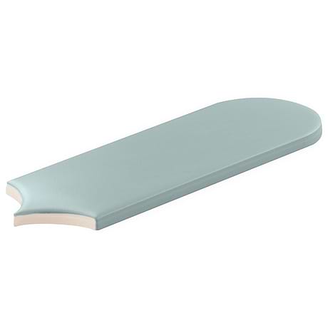 Parry Marine Blue 3x8 Fishscale Matte Ceramic Wall Tile