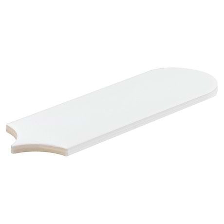 Parry White 3x8 Fishscale Matte Ceramic Wall Tile