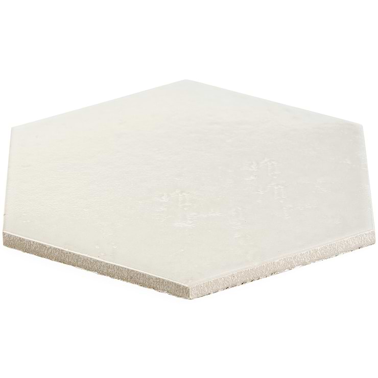 Cavallo Swiss Coffee Beige 7" Hexagon Glossy Porcelain Tile