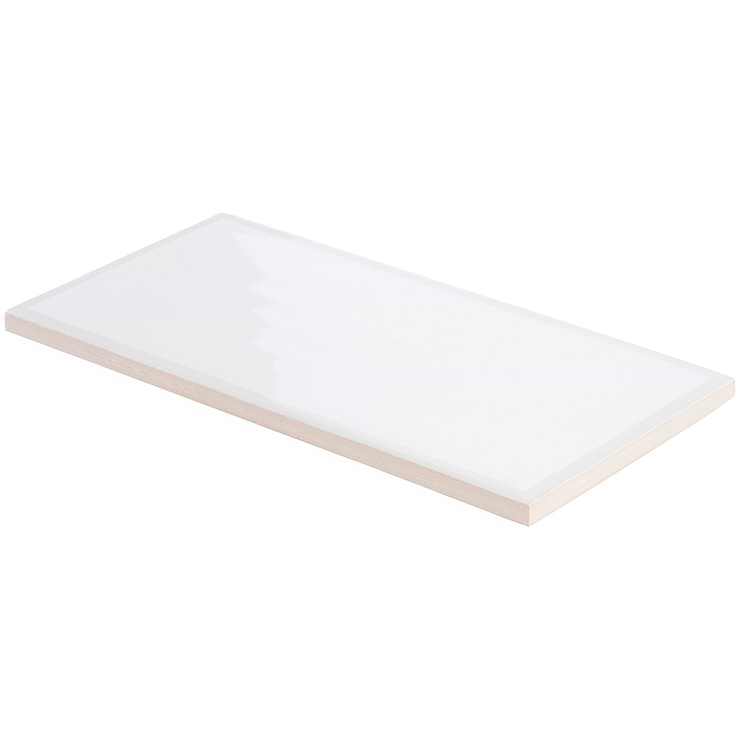 Bellami Framed Bianco 5x10 Glazed Ceramic Tile