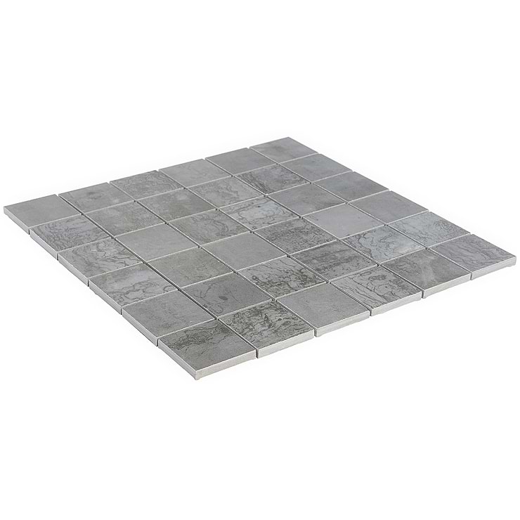 Angela Harris Inspira Steel Gray 2x2 Matte Porcelain Mosaic Tile