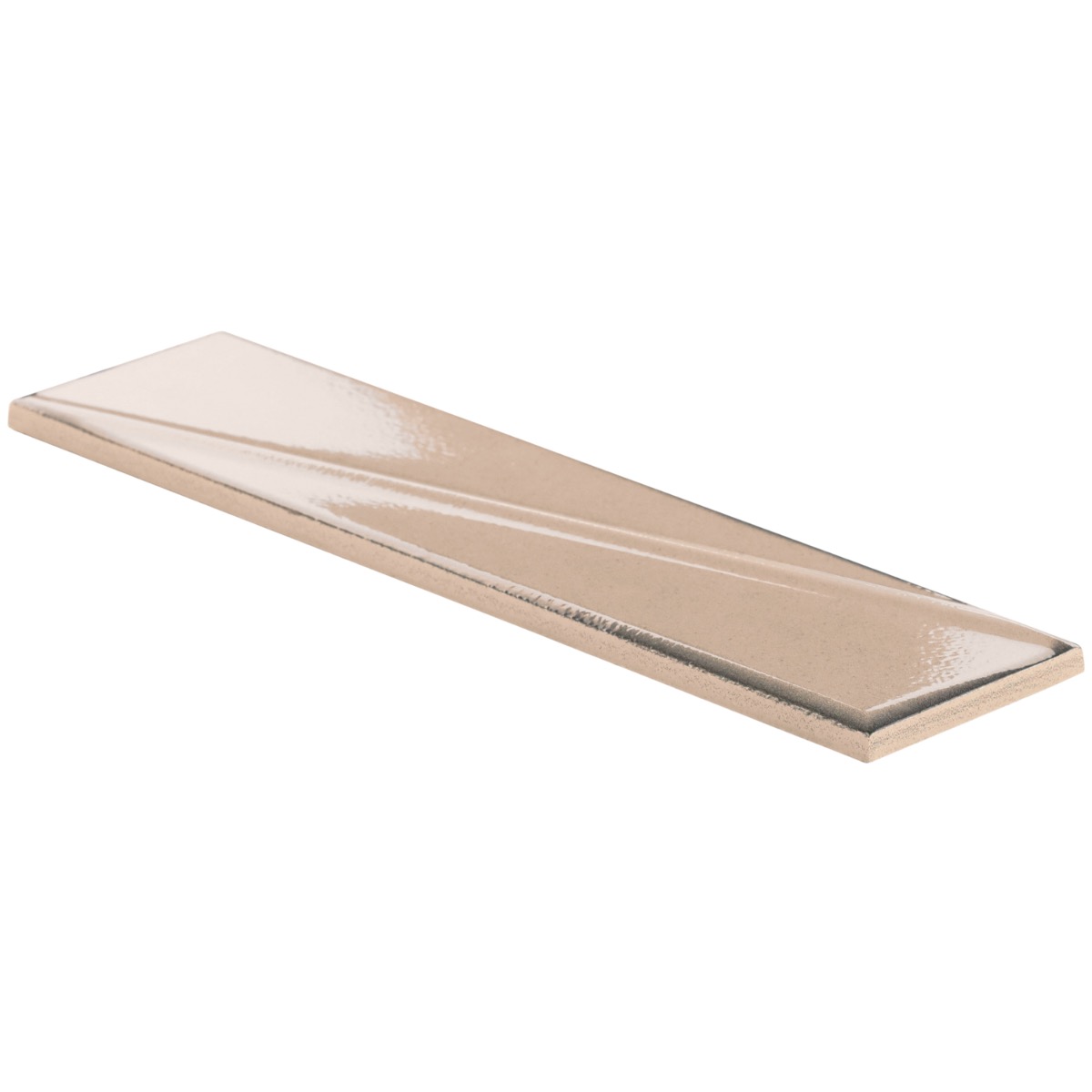Axelle Dune Beige 3x12 3D Glossy Ceramic Subway Tile