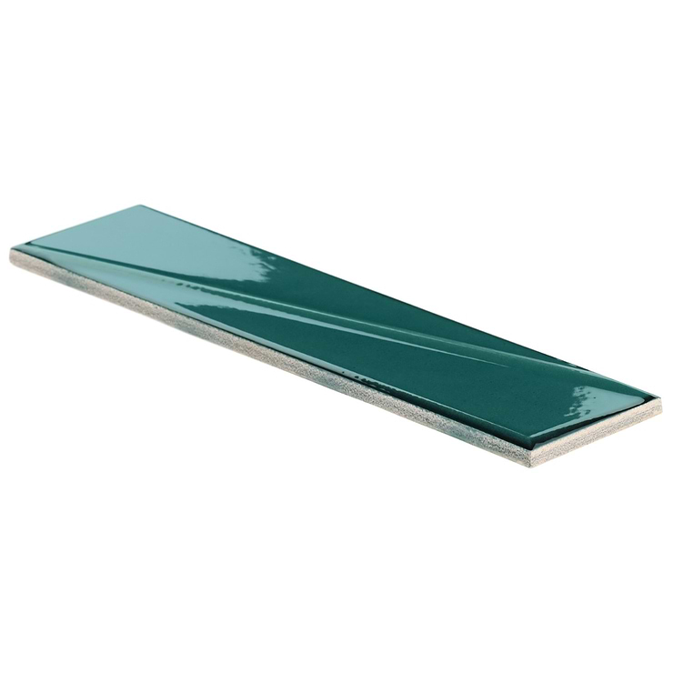 Axelle Emerald Green 3x12 3D Glossy Ceramic Subway Tile