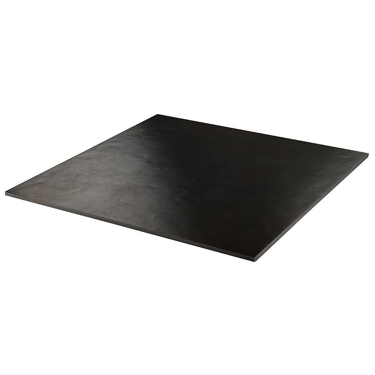 Rethink Leather Black 24x24 Matte Porcelain Tile