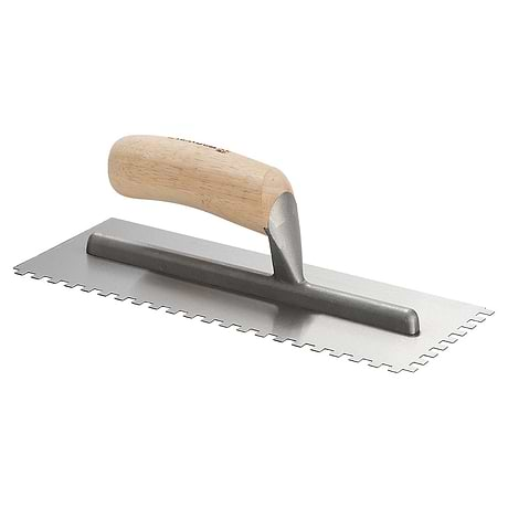 Ultralight Traditional Wood 1/8" x 1/8" U-Notched Trowel