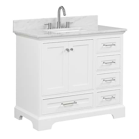 Glendale 36'' White Vanity And Marble Counter