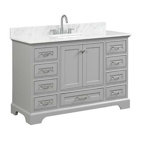 Glendale 48'' Gray Vanity And Marble Counter