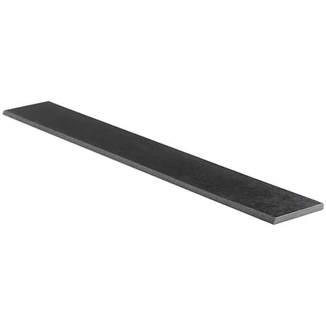 Hewlett Black Iron 3x24 Matte Porcelain Bullnose