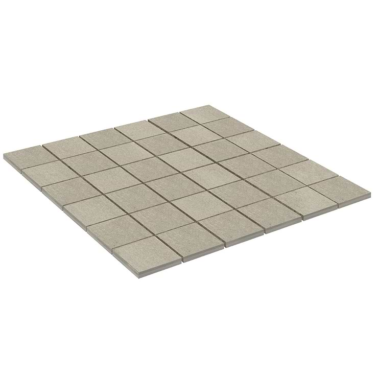 Karo Gray Light 2x2 Matte Porcelain Mosaic