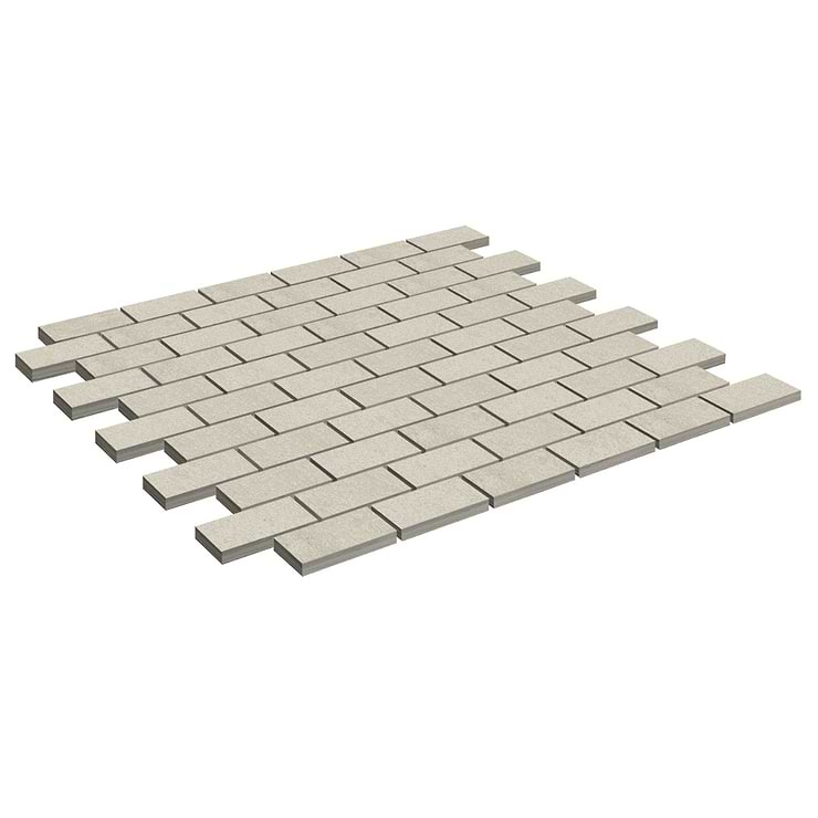 Karo White 1X2 Matte Porcelain Mosaic