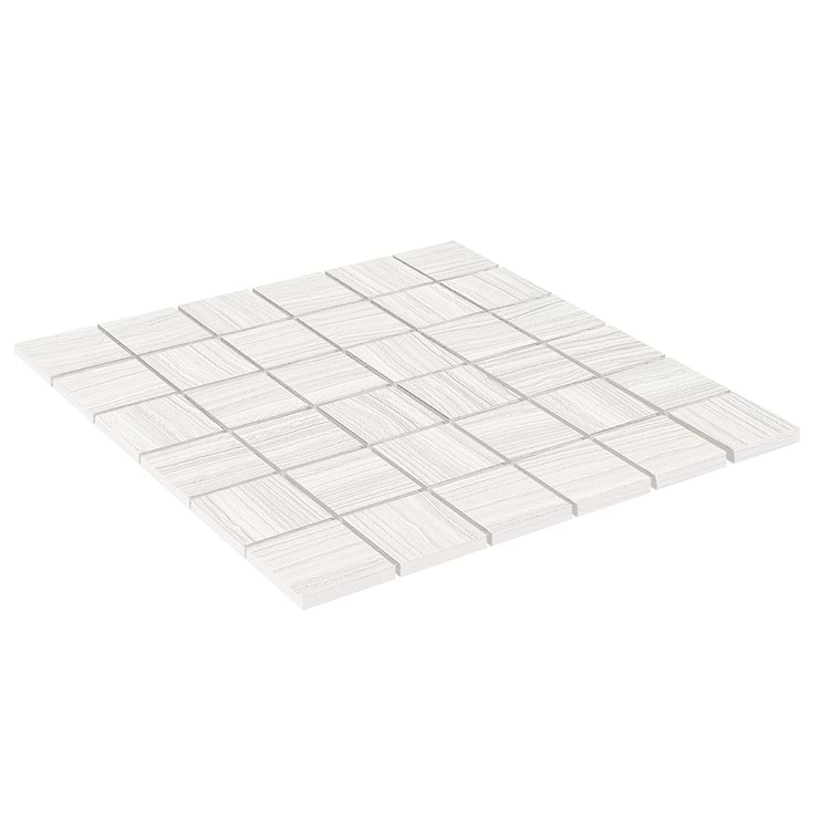 Miles Bright White 2x2 Matte Porcelain Mosaic