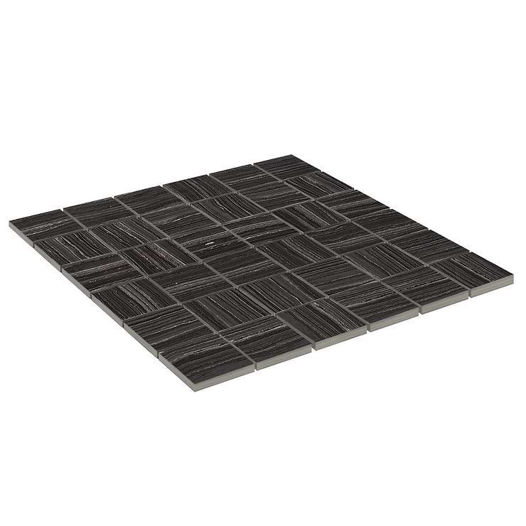 Miles Universe Black 2x2 Matte Porcelain Mosaic