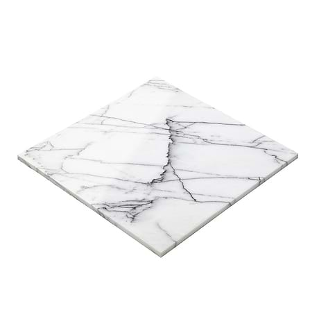 Lilac White 12x12 Polished Marble Tile