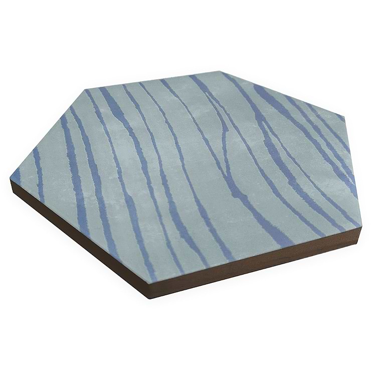 HexArt Zen Ocean Turquoise 8" Hexagon Matte Porcelain Tile