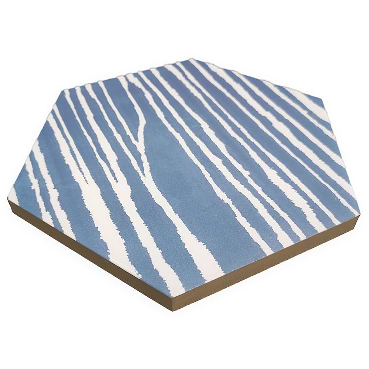 HexArt Zen Ice Azul 8" Hexagon Matte Porcelain Tile