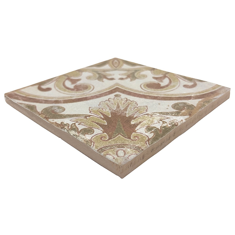 Paula Purroy Talia Vila Terracotta 5x5 Matte Ceramic Tile