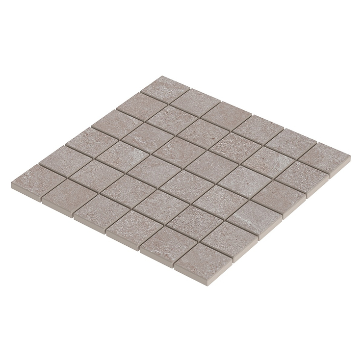 Era Caramel Brown 2x2 Limestone Look Matte Porcelain Mosaic Tile