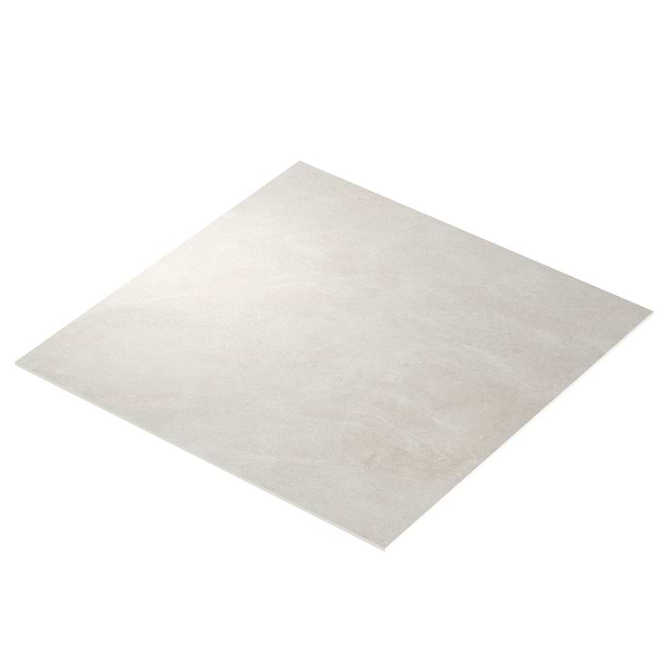 Era Linen White 48x48 Limestone Look Matte Porcelain Tile