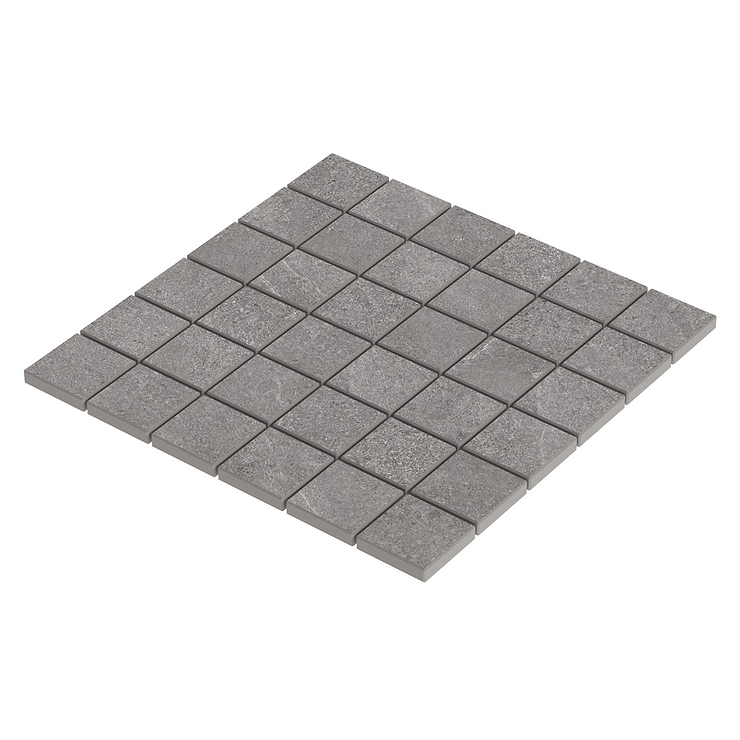 Era Slate Gray 2x2 Limestone Look Matte Porcelain Mosaic Tile