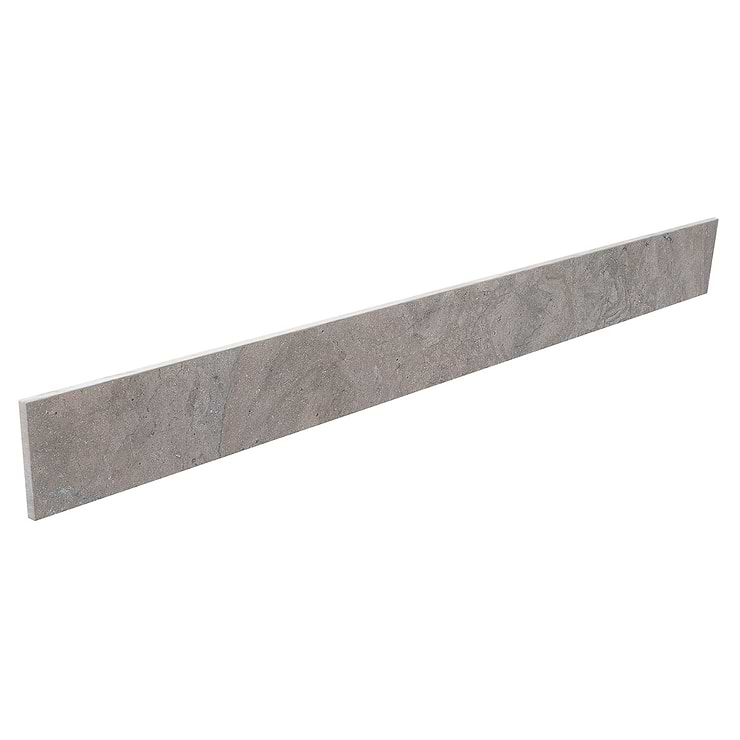 Santo Pearl Gray 3x24 Matte Porcelain Bullnose