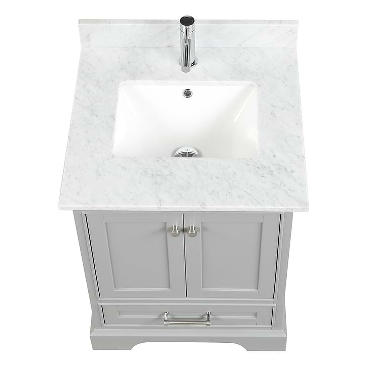 Glendale 24'' Gray Vanity And Marble Counter