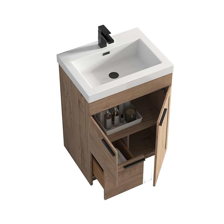 Mona Classic Oak 24'' Vanity with Acrylic Counter