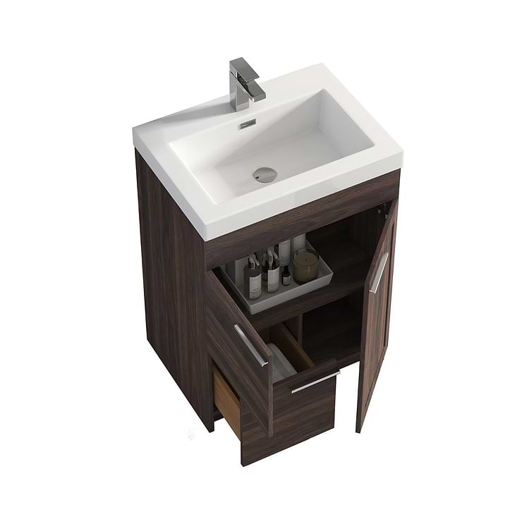 Mona 24" Cali Walnut Vanity And Counter