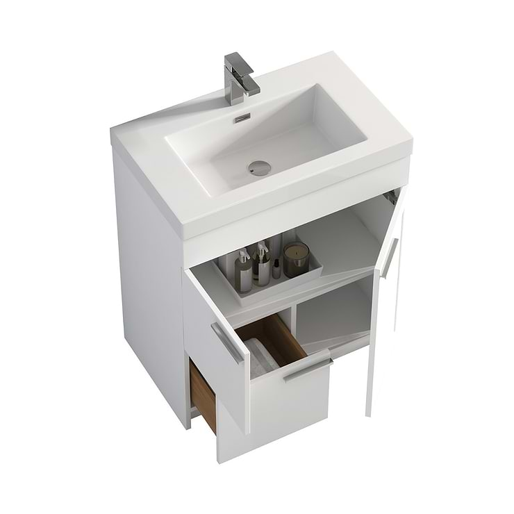 Mona 30" White Vanity And Counter